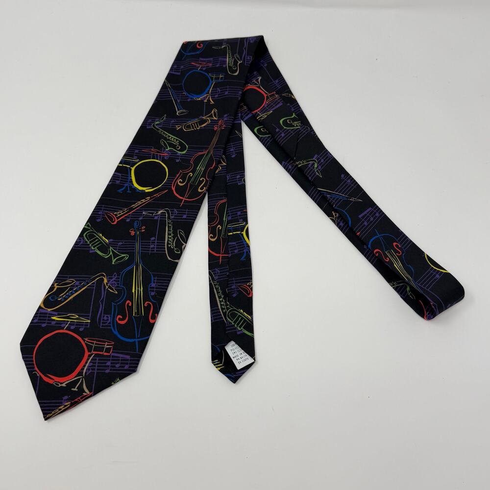 Ralph Marlin 1995 Jazz Musical Instrument Tie